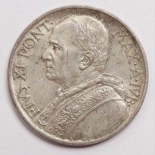 Vaticano 5 lire 1933 1934 Pio