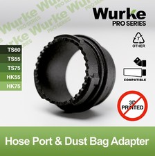 Adattatore porta tubo flessibile e sacchetto antipolvere per seghetto a cingoli Festool TS55, TS60, TS75 e HK55, HK85