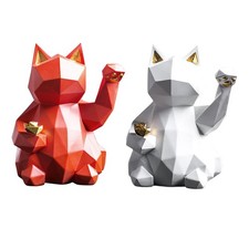 Scultura del gatto fortunato