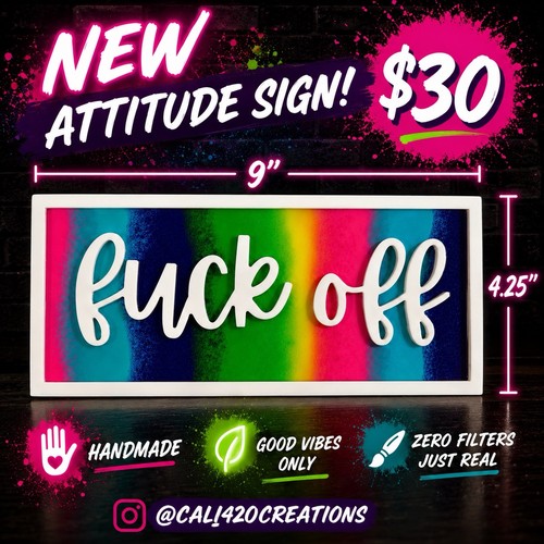 Insegna neon attitude - neon,