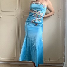 Abito da ballo vintage Y2k blu