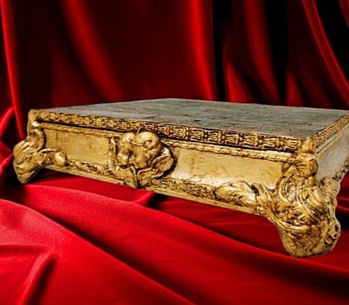 Base legno squadrata con - base,
