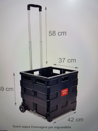 Carrello porta spesa plastica - carrello,