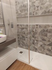 Box doccia Arblu Otto Separet walk in, attacco a sinistra, con anta paraschizzi