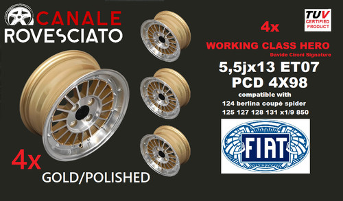 Cerchi pollici 4x98 fiat - 4,