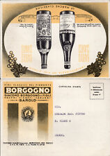 CARTOLINA COMMERCIALE  della Ditta  BORGOGNO - VINI 1962