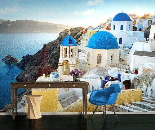 Santorini murale 254x183cm - murale,