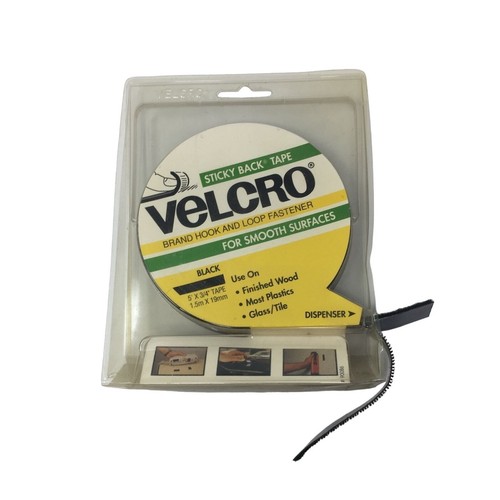 Black velcro sticky back tape - velcro,
