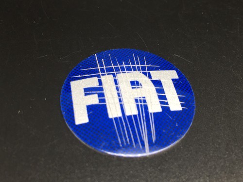 Fiat 28mm logo blu - fiat,
