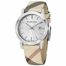 Nuovissimo Orologio Svizzero Donna Burberry BU9113 Nova Check Acciaio Inox 34 mm
