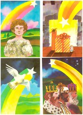 5 CARTOLINE   AUGURI DI NATALE