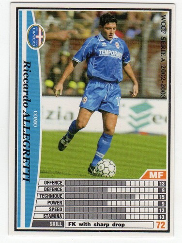 Figurina card wccf - card,