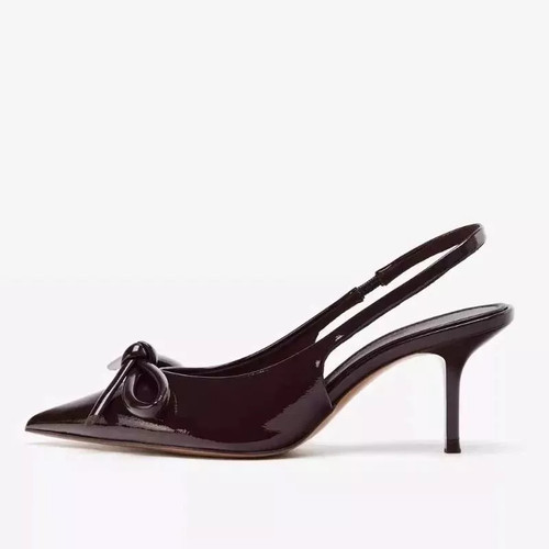 Decolte donna bordeaux vernice - decolte,