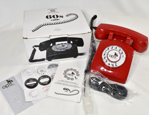 Opis 60s cavo rosso telefono - opis,