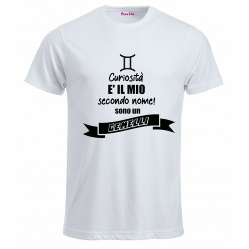 Shirt bianca uomo scritta - t-shirt,