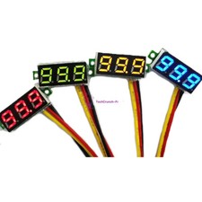 0.28" 3 Wire LED DC 0-100V Voltmeter Digital Display Voltage VOLT METER 12V 24V