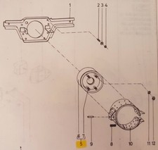 ARO 10 ISCHIA ARO 24 4x4 FLANGIA TAMBURO FRENO POSTERIORE OEM 1003507020