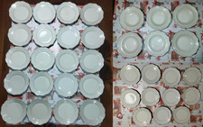 servizio n. 21 piani + 6 piatti fondi + 11 piattini - bavaria rosella