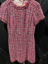 Kate Spade New York Spade STUD rosa MULTI TWEED abito tubino donna taglia 4 usato in ottime condizioni