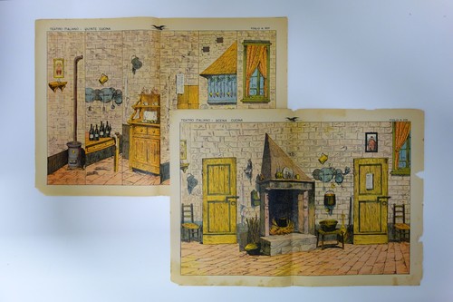 Due scenografie cartacee - scenografie,
