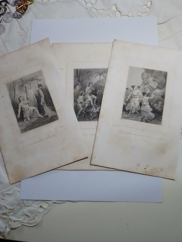 Antiche stampe francesi lotto - antiche,