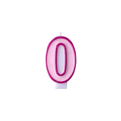 Candelina rosa numero per - numero,