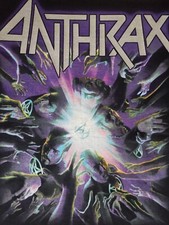Vintage 2003 Anthrax Tour Shirt Thrash Metal Metallica Slayer Megadeth Maglietta