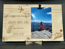 Portafoto in legno con dedica