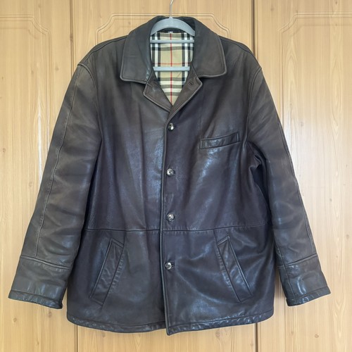 Giacca pelle marrone uomo - di,