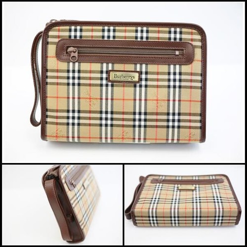 Borsa pochette burberry tela - borsa,