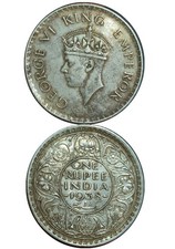 India una rupia re Giorgio VII