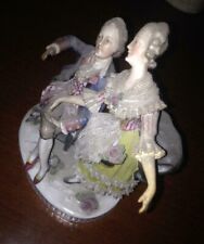 CERAMICA DUO POLICROMO RARE CAPODIMONTE 1800 COME DA FOTO FINE ARTS NAPOLI