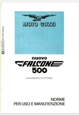 Libretto manuale uso e manutenzione Moto Guzzi Nuovo Falcone 500 file PDF