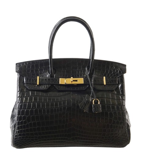 Hermès black matte crocodile - hermès,
