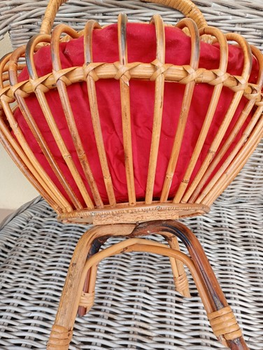 Cestino vintage vimini con - vintage,