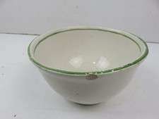 Antica CIOTOLA PER IL LATTE in terracotta ceramica smaltata con decoro floreale