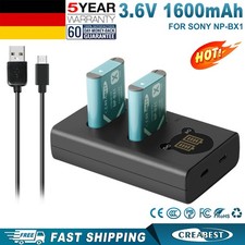2x NP-BX1 1.6Ah batteria +
