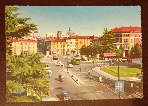 Cartolina brescia piazzale - brescia,