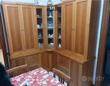 vendo mobile sala cucina più tavolo con 4 sedie in legno noce usati ma tenuti be
