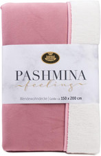 - Coperta Avvolgente, Sensazione Pashmina, Reversibile, 100% Poliestere, 150 X 2