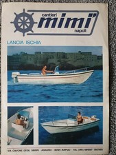 Cantieri MIMÌ NAPOLI barca  brochure  advertisement 1984 LANCIA ISCHIA 