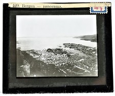 NORVEGIA Bergen paesaggio foto diapositiva lanterna magica