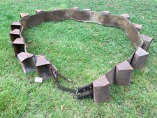 5573 ANTICA CINGHIA TRASPORTATRICE CON CONTENITORI TRASPORTO CEREALI 