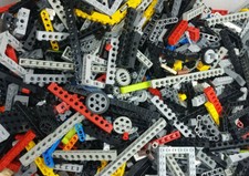 (L15) 400 pezzi Lego tecnica /