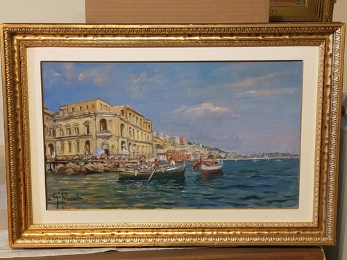 Marina napoletana dipinto - marina,
