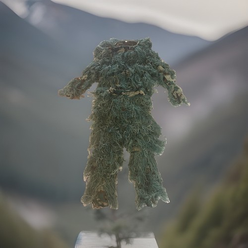Tuta ghillie foglia stringa - tuta, 3d
