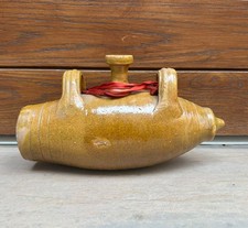 Borraccia scaldamano fiasco Caltagirone ceramica terracotta maiolica Sicilia