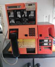 Telefono  Pubblico  Sip Rotor  a Monete e Schede   Anni 80  + Supporto