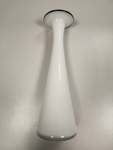 Vaso bianco vetro murano - in,