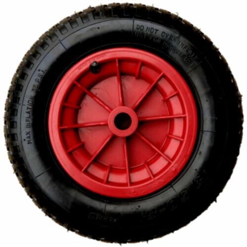 Red pneumatic wheelbarrow - pneumatic,